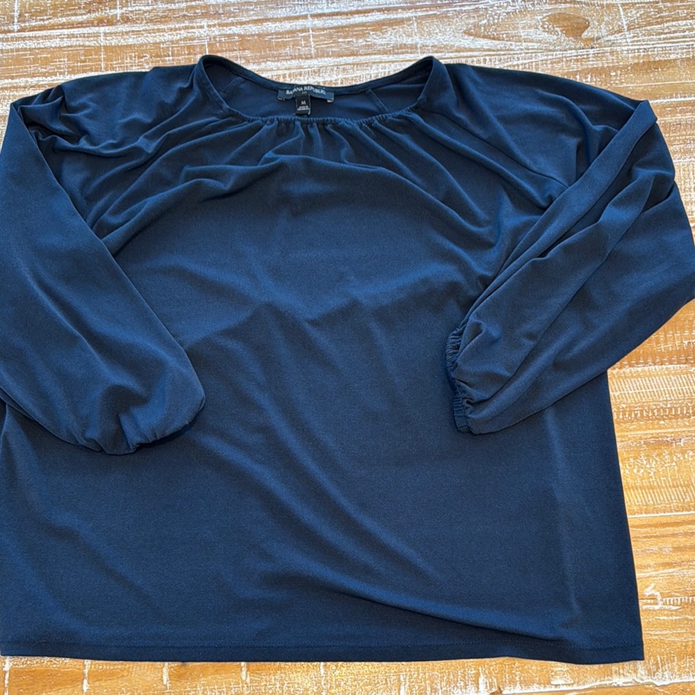 Banana Republic stretchy Blue Blouse